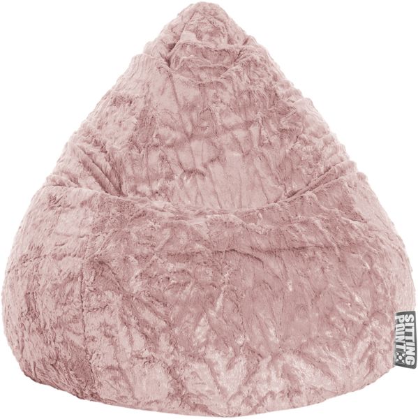 Sitting Point Sitzsack Fluffy L ca. 120 Liter Altrose