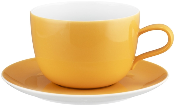 Seltmann Weiden Liberty Pure Colors Milchkaffeetasse mit Untertasse 380 ml - Mango Orange