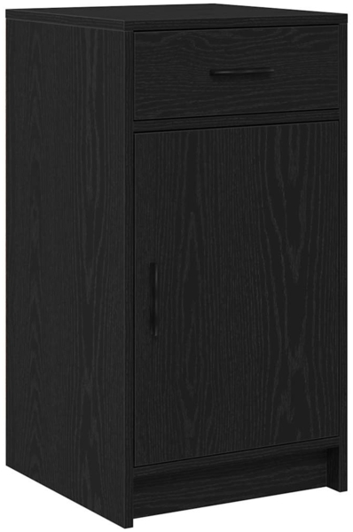 vidaXL Sideboard Schwarz Eichen-Optik 40 x 40,5 x 75 cm Holzwerkstoff 865065