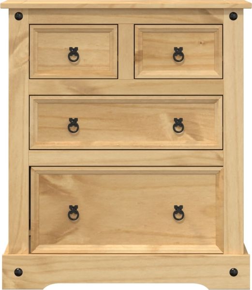vidaXL Kommode Corona 80x43x91 cm Massivholz Kiefer 4005670 Bild 4