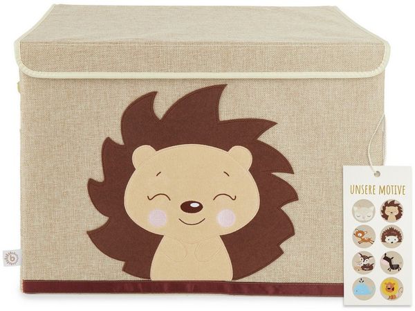 BIECO Spielzeugtruhe Aufbewahrungsbox mit Deckel groß für Kinderzimmer Spielzeugkiste