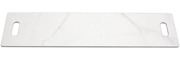 Elementi Keramik Abdeckung für Feuerstelle "Athen", weiß, 105 x 28,8 x 1,2 cm (L x B x H)