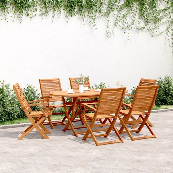 vidaXL Gartenstühle 6 Stk. Klappbar 57x66x95 cm Massivholz Akazie 3214475
