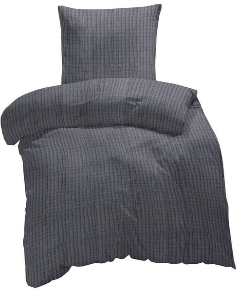 One Home Bettwäsche Musselin Malou, Musselin, 2 teilig, Komfort, weiche Baumwolle für Sommer und Winter geeignet