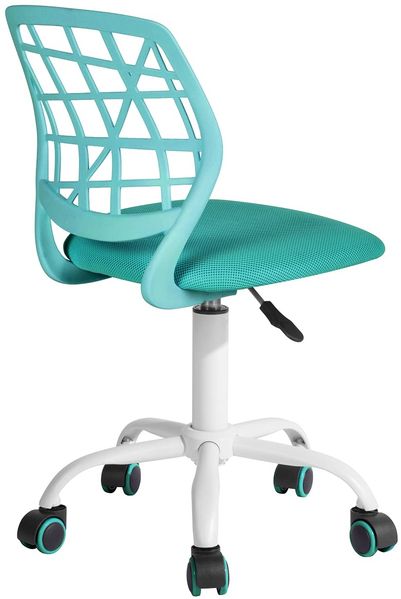 FurnitureR Bunter Schreibtischstuhl, moderner höhenverstellbarer Computerstuhl ohne Armlehnen, ergonomischer Drehstuhl für Kinderzimmer und Home Office