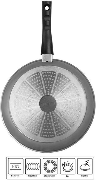 STONELINE Schmorpfanne FLEX, Aluminium (1-tlg), Ø 28 cm, Griff abnehmbar, Induktion