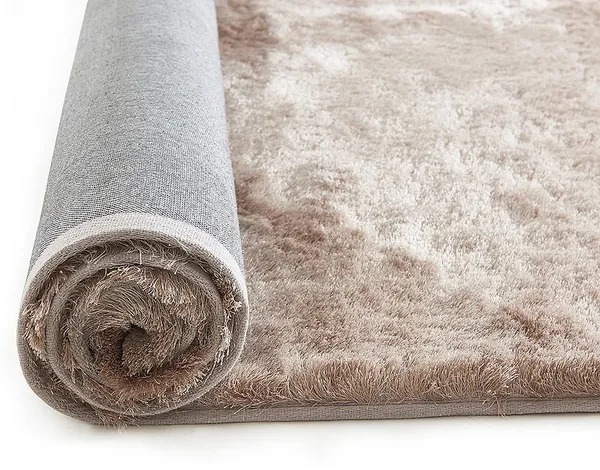 Vente-unique - DOLCE Teppich Stoff Schokoladenbraun - B 160 cm x H 4 cm x L 230 cm Bild 2