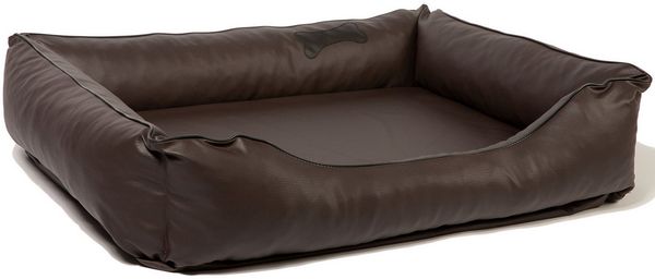 CopcoPet Tierbett Paco Hundebett Braun XL - 110 x 90 cm Schaumstoff - Kissen