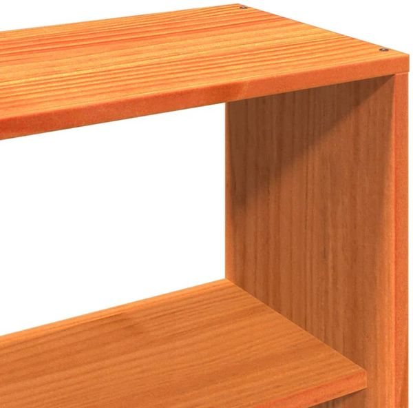 vidaXL Massivholzbett ohne Matratze Wachsbraun 140x200 cm Kiefernholz 3323691 Bild 10