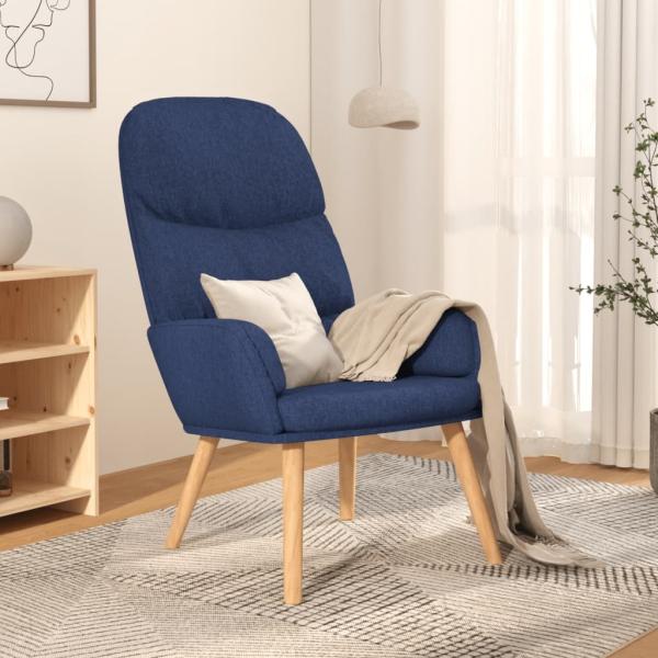 vidaXL Relaxsessel Blau Stoff [340994]