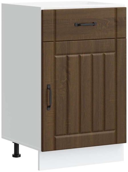 vidaXL Küchen-Unterschrank Lucca Braun Eichen-Optik Holzwerkstoff 853724