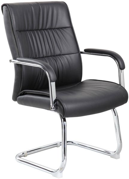 Dmora Stuhl Decimo, Wartezimmersitz mit Armlehnen für das Büro, Ergonomischer Wartesitz, 66x59h98 cm, Schwarz