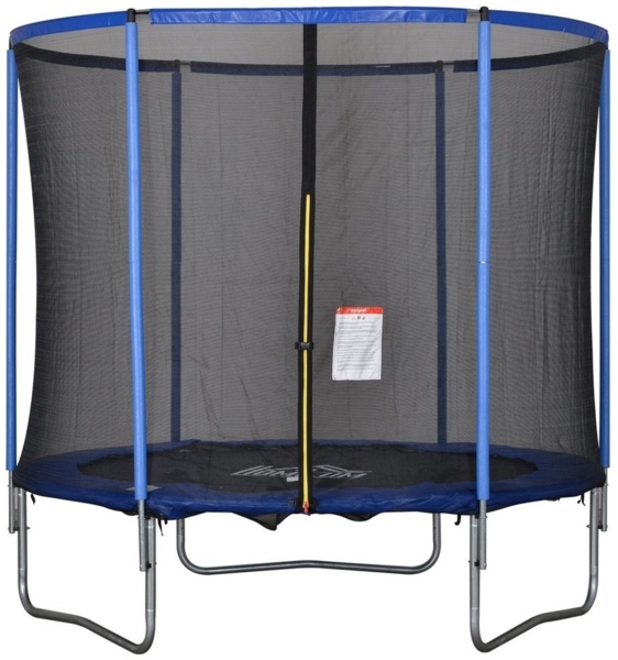 HOMCOM Fitnesstrampolin Trampolin mit Sicherheitsnetz, Ø 244 cm, (Gartentrampolin, 1 tlg, Trampolin), für Garten, Schwarz