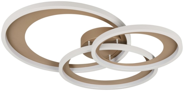 Trio LED Deckenleuchte Granada 36W grau coffee warmweiß