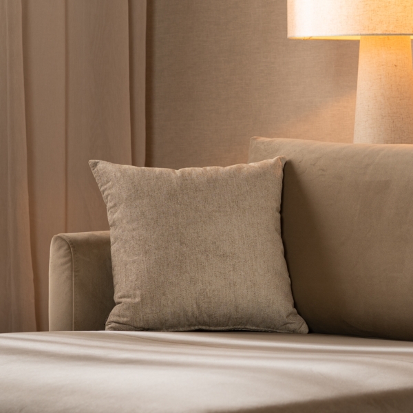 Bronx71 Stoff Kissen Myles taupe 45x45 cm