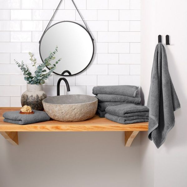 OTTO home Handtuch Set Merida, 4 Duschtücher 70x140cm, 4 Handtücher 50x100cm, Frottier (8-St), kuschelig weich, einfarbig, 100% Baumwolle