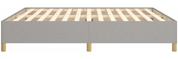 Boxspringbett Hellgrau 160x200 cm Stoff [3120969] Bild 6