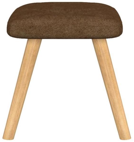 vidaXL Relaxsessel mit Hocker Braun Stoff [327537] Bild 8