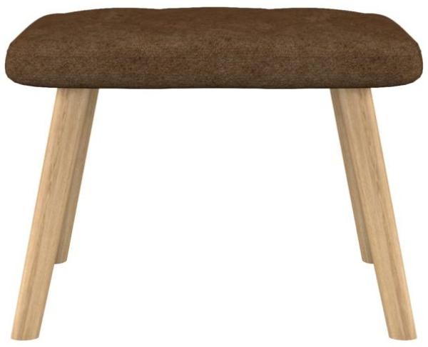 vidaXL Relaxsessel mit Hocker Braun Stoff [327537] Bild 7