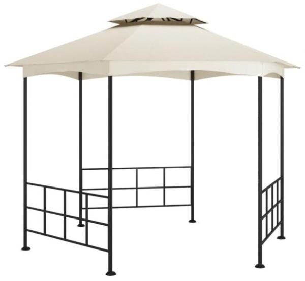 vidaXL Pavillon mit Seitenwänden 3,1x2,7 m Creme 313931
