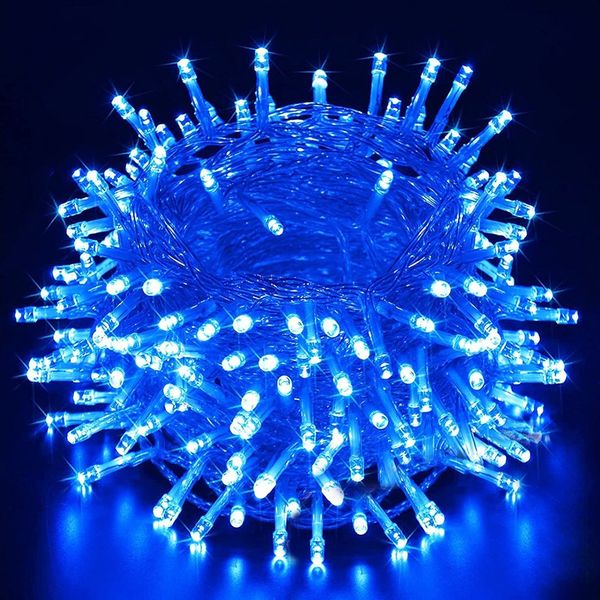 Merry 2024 LED-Lichterkette LED-Lichterkette 20m/30m/50m/100 m,für Weihnachten, 8 Modi,Timer,Speicherfunktion,für Hof Hochzeit Weihnachtsfeier