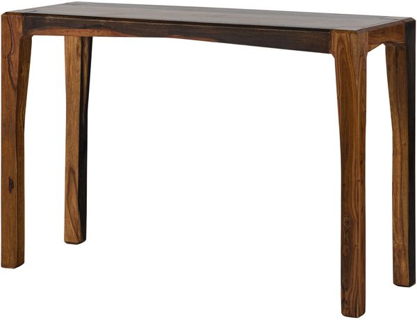 Konsolentisch Sheesham 120x42x80 dunkelbraun lackiert ANCONA #204