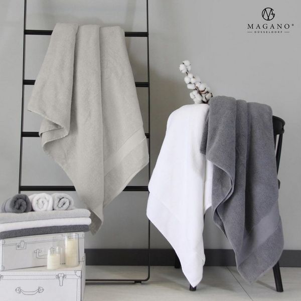 MAGANO Handtücher Set, Bambus & Baumwolle, Luxusqualität, (Set, 2-St), Gewebedichte 600g/m², Handtuch 50x70 cm oder Duschhandtuch 70x140 cm