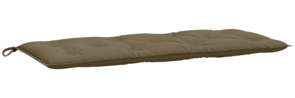 vidaXL Gartenbank-Auflagen 2 Stk. Melange Taupe 120x50x7 cm Stoff 4002605 Bild 4