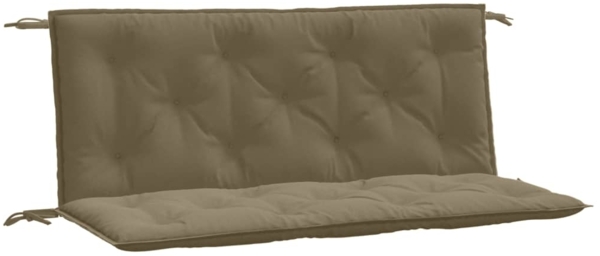 vidaXL Gartenbank-Auflagen 2 Stk. Melange Taupe 120x50x7 cm Stoff 4002605 Bild 1