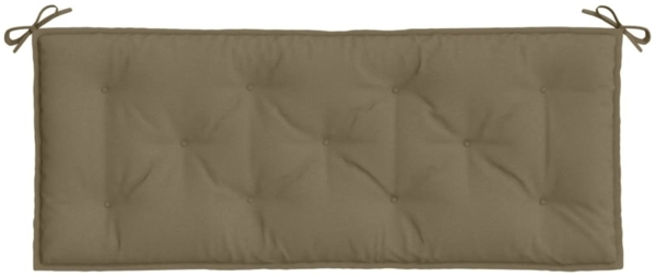 vidaXL Gartenbank-Auflagen 2 Stk. Melange Taupe 120x50x7 cm Stoff 4002605 Bild 5