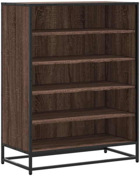 vidaXL Schuhschrank Eichen-Optik 75x38x97,5 cm Holzwerkstoff Metall 3300874