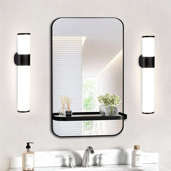 Nettlife LED Spiegelleuchte Spiegelleuchte Led Wandlampe 35cm, LED fest integriert, Neutralweiß