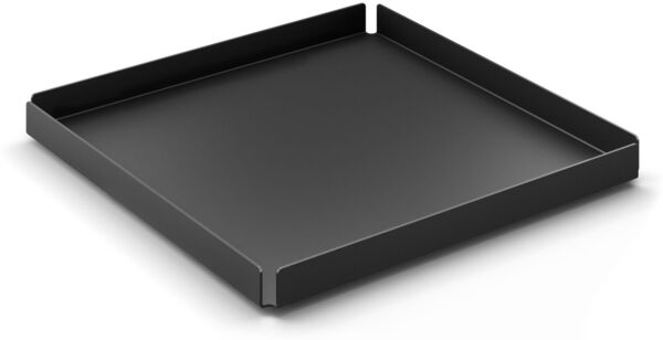 Potes schwarzes Tablett für Badaccessoires 20x20 cm