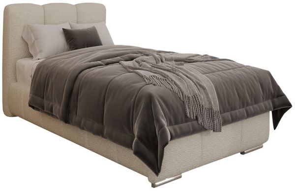 PANDA MÖBEL GmbH Polsterbett ZAIRA Elegantes Polsterbett für modernen Wohnstil (Polsterbett mit Kopfteil und wählbarem Matratzen Härtegrad), 90x200cm 100x200cm 120x200cm