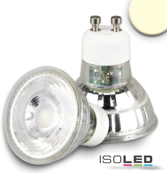 ISOLED GU10 LED Strahler 5W, 45°, prismatisch, warmweiß, CRI90