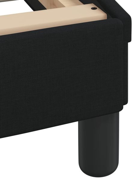 vidaXL Bett mit Matratze "Dover" Schwarz 160x200 cm Stoff 3208426 Bild 6