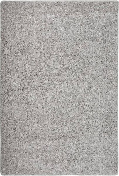 Shaggy-Teppich Wohnzimmer Schlafzimmer Hellgrau 140x200 cm Rutschfest