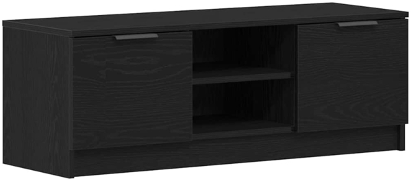 vidaXL TV-Schränk Schwarz Eichen-Optik 102 x 32 x 35,5 cm 862747