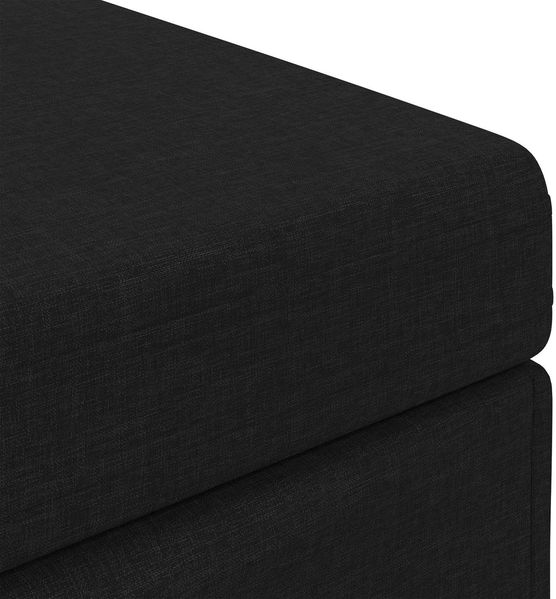 vidaXL Hocker Schwarz 61 x 41 x 40 cm Stoff und Pressholz 876760 Bild 6