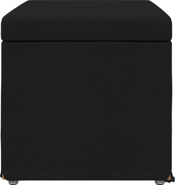 vidaXL Hocker Schwarz 61 x 41 x 40 cm Stoff und Pressholz 876760 Bild 5