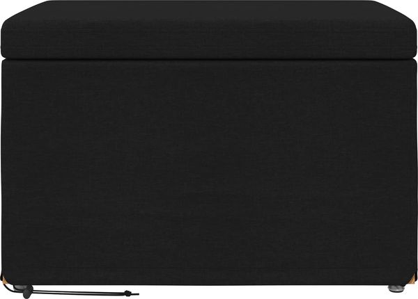 vidaXL Hocker Schwarz 61 x 41 x 40 cm Stoff und Pressholz 876760 Bild 4
