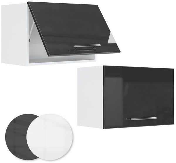 Badschrank Fame-Line Anthrazit Hochglanz 60 x 40 cm Flach Vicco Bild 3
