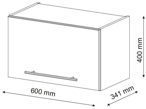 Badschrank Fame-Line Anthrazit Hochglanz 60 x 40 cm Flach Vicco Bild 2