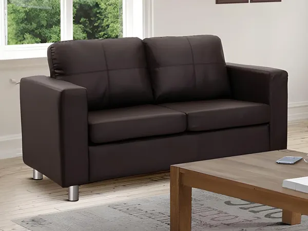 Sofa 2-Sitzer Ackley - Braun