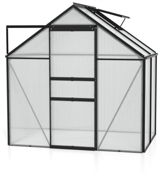 Vitavia Gewächshaus Comet 2500 4mm HKP BxTxH 195 x 131 x 197 cm 2,5m² Alu schwarz