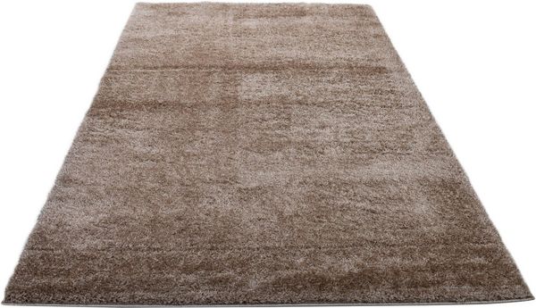 my home Hochflor-Teppich Malin, rechteckig, Höhe: 43 mm, Shaggy in Uni-Farben, einfarbig, leicht glänzend, besonders weich