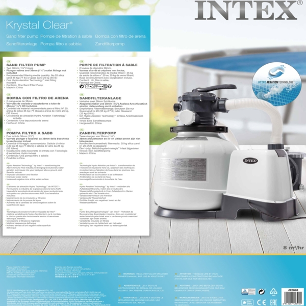 Intex Sandfilteranlage Krystal Clear | 10,5 m³/h Leistung Bild 8