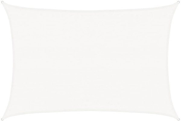 vidaXL Sonnensegel 160 g/m² Weiß 3,5x4,5 m HDPE 311241