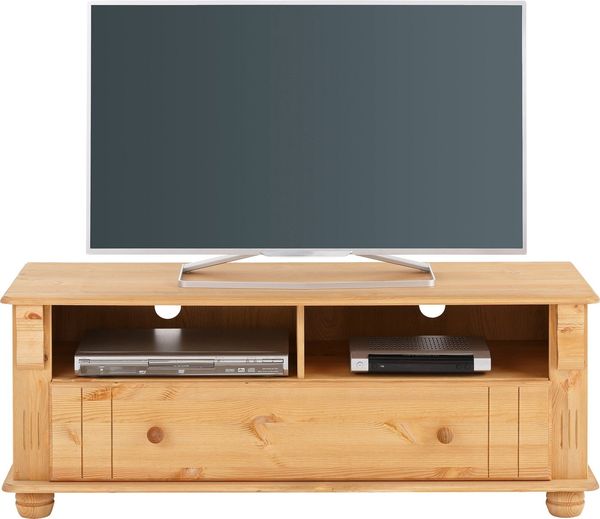 Home affaire TV-Board Adele, Breite 120 cm, mit Schublade, aus massiver Kiefer, FSC®