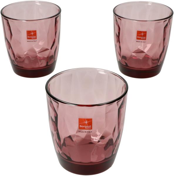 3er Set Diamond Rock purple Whiskyglas 30,5 cl - 4027013